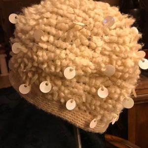 Vtg all wool Hand Crocheted Cap Specialty House Inc. NY